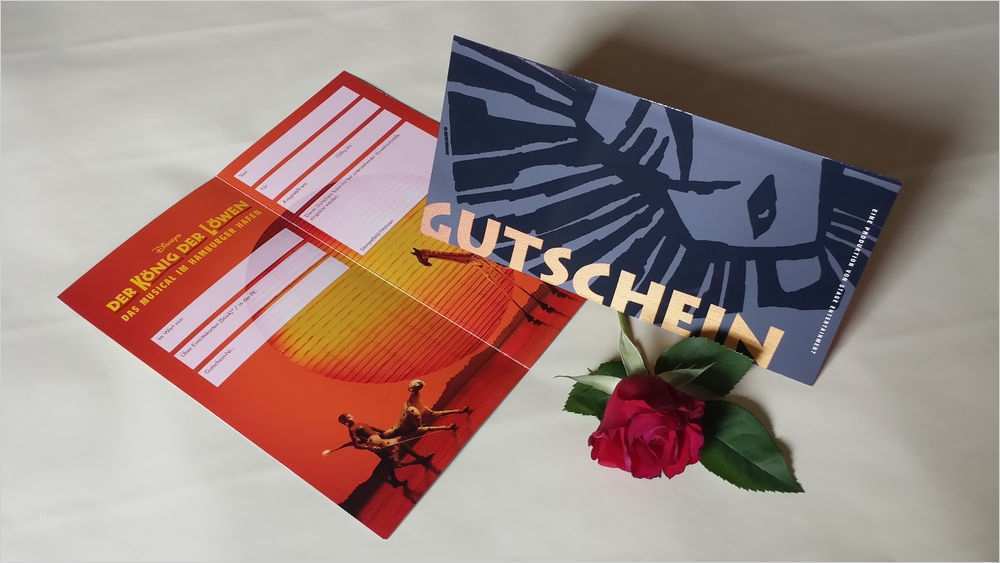 Geschenk Gutschein Hamburg Hotel ÜF Musical Der König der