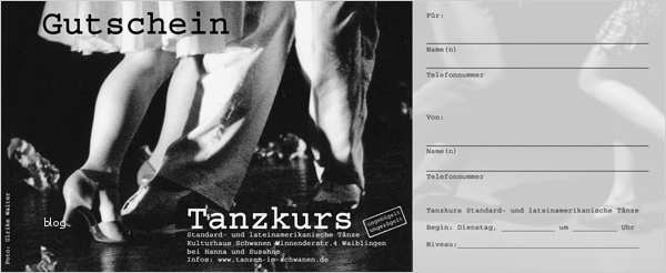 Gutschein Tanzkurs Vorlage Großartig Tango Salsa Und Standard Latein Im Kulturhaus Schwanen In