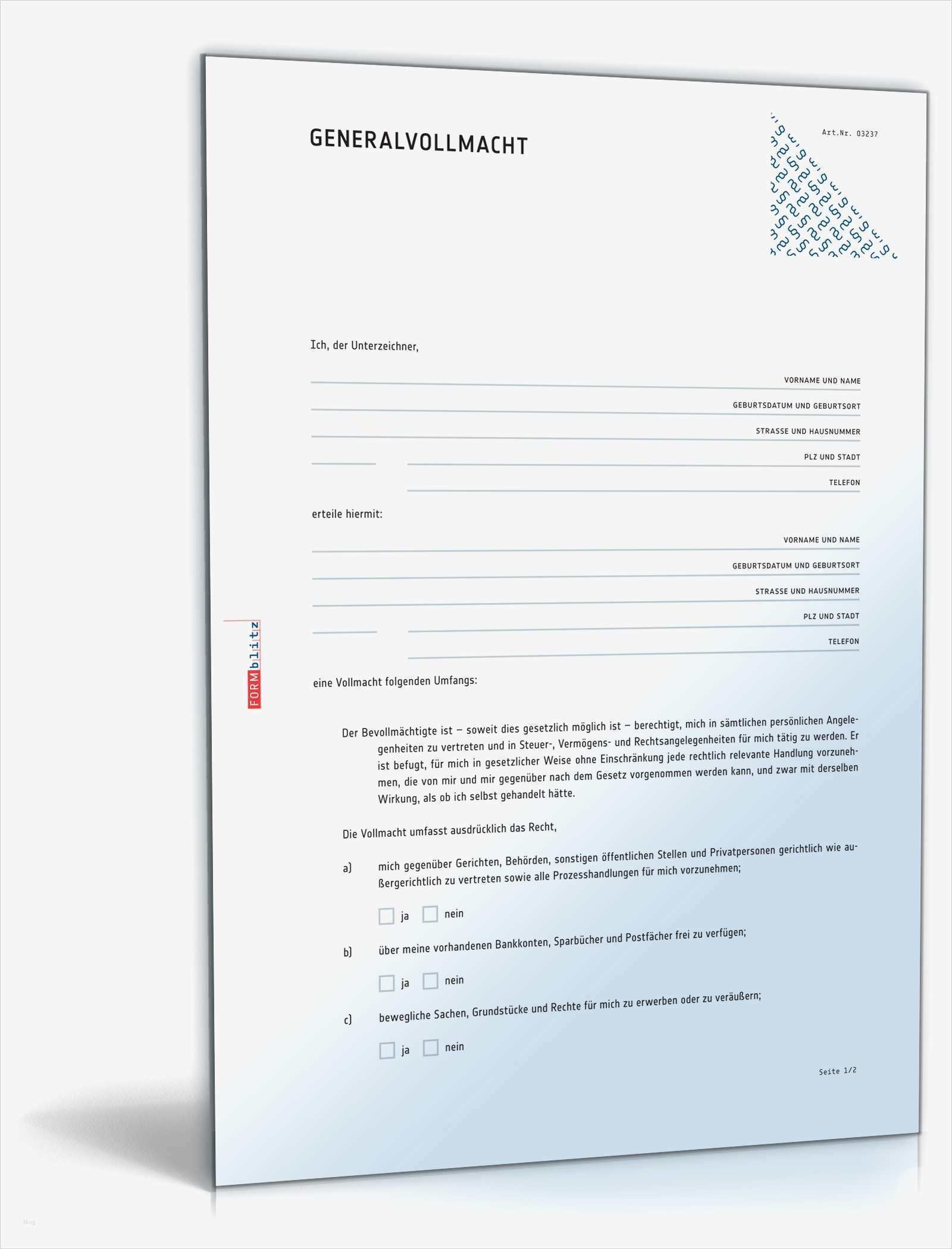 Haftungsausschluss Vorlage Pdf Best Of Generalvollmacht