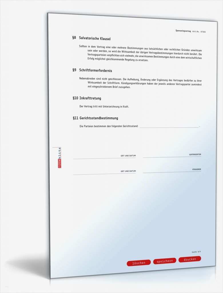 72 Cool Haftungsausschluss Vorlage Pdf Abbildung 1 Haftungsausschluss Vorlage Pdf Schön Sponsoringvertrag Muster Vorlage Zum Download
