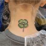Hals Tattoo Vorlagen Beste Kleeblatt Tattoo Auf Hals Kleeblatt Tattoo