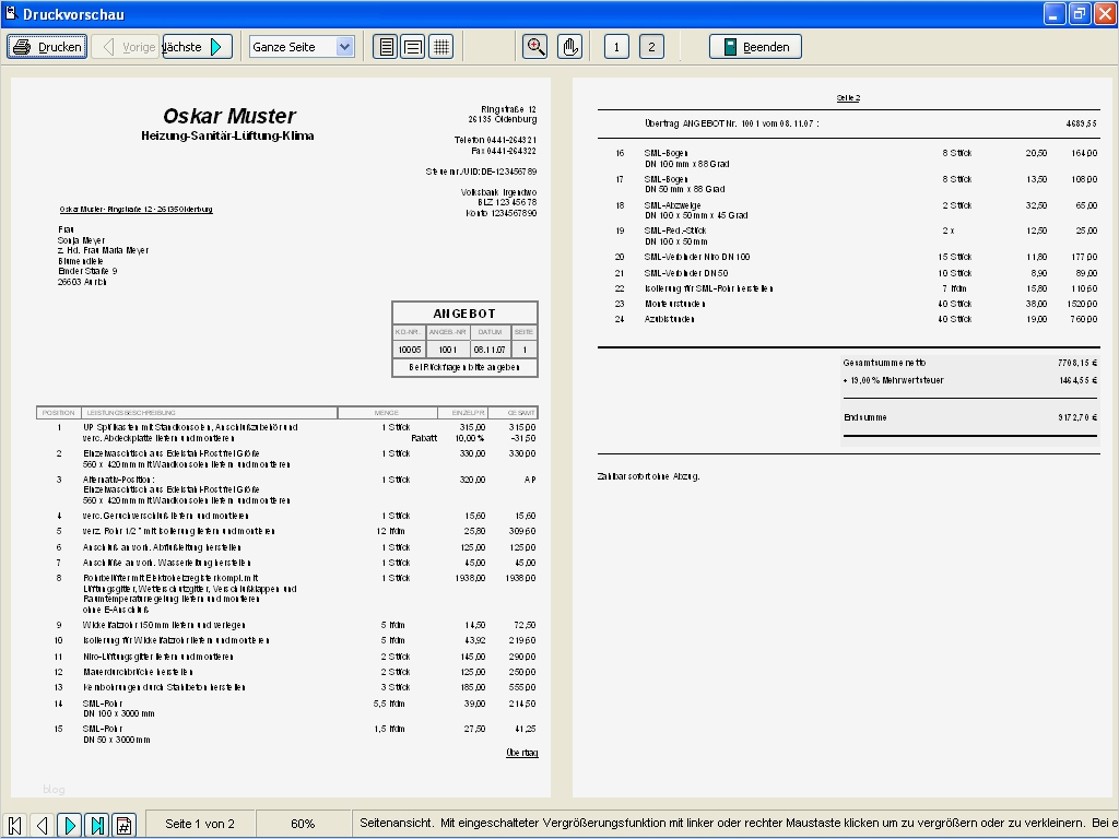 Handwerkerrechnung Muster Vorlage Genial A1 Faktura Plus Download