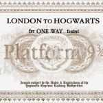 Harry Potter Brief Vorlage Cool Harry Potter Platform 9 3 4 Ticket Custom Harry Potter