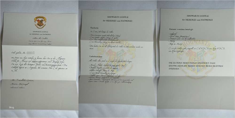 Harry Potter Brief Vorlage Erstaunlich Sehr Geehrter Mr Potter