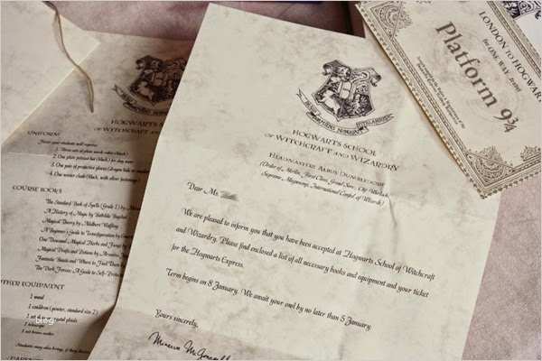 Harry Potter Brief Vorlage Wunderbar Großzügig Harry Potter Einladung Vorlage Ideen