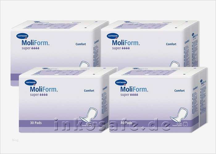 Hartmann Inkontinenz Vorlagen Cool Moliform fort Super Inkontinenzvorlagen 120 Stück