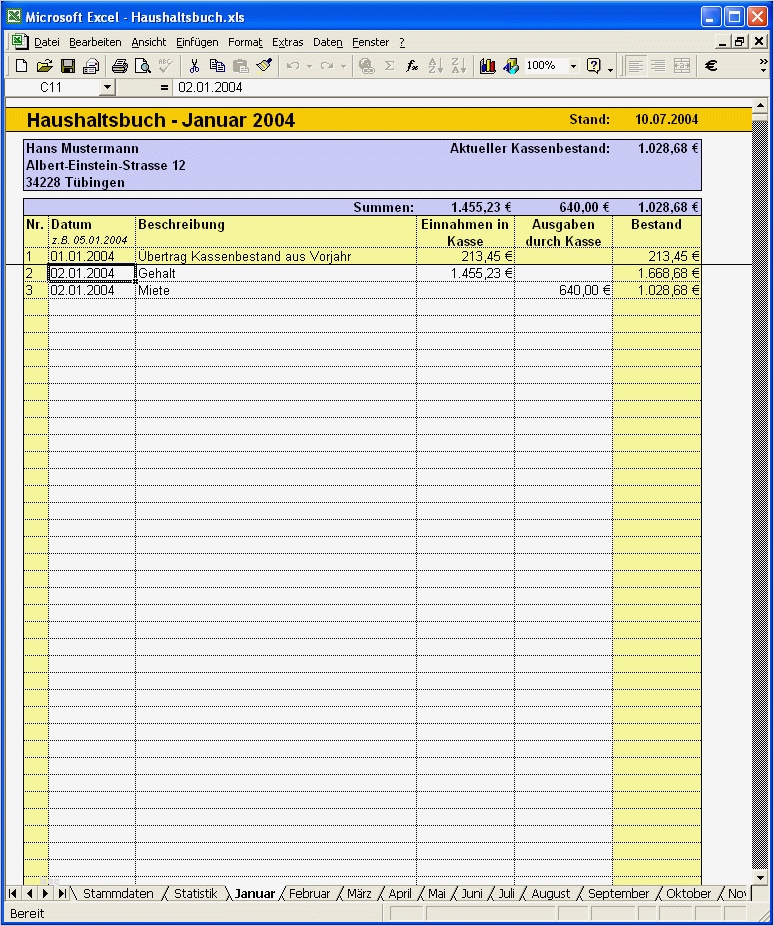 Haushaltsbuch Excel Vorlage Kostenlos 2015 Einzigartig Tunesoft Haushaltsbuch