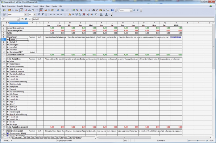 Haushaltsbuch Excel Vorlage Kostenlos 2015 Inspiration Spartipp Haushaltsbuch Download