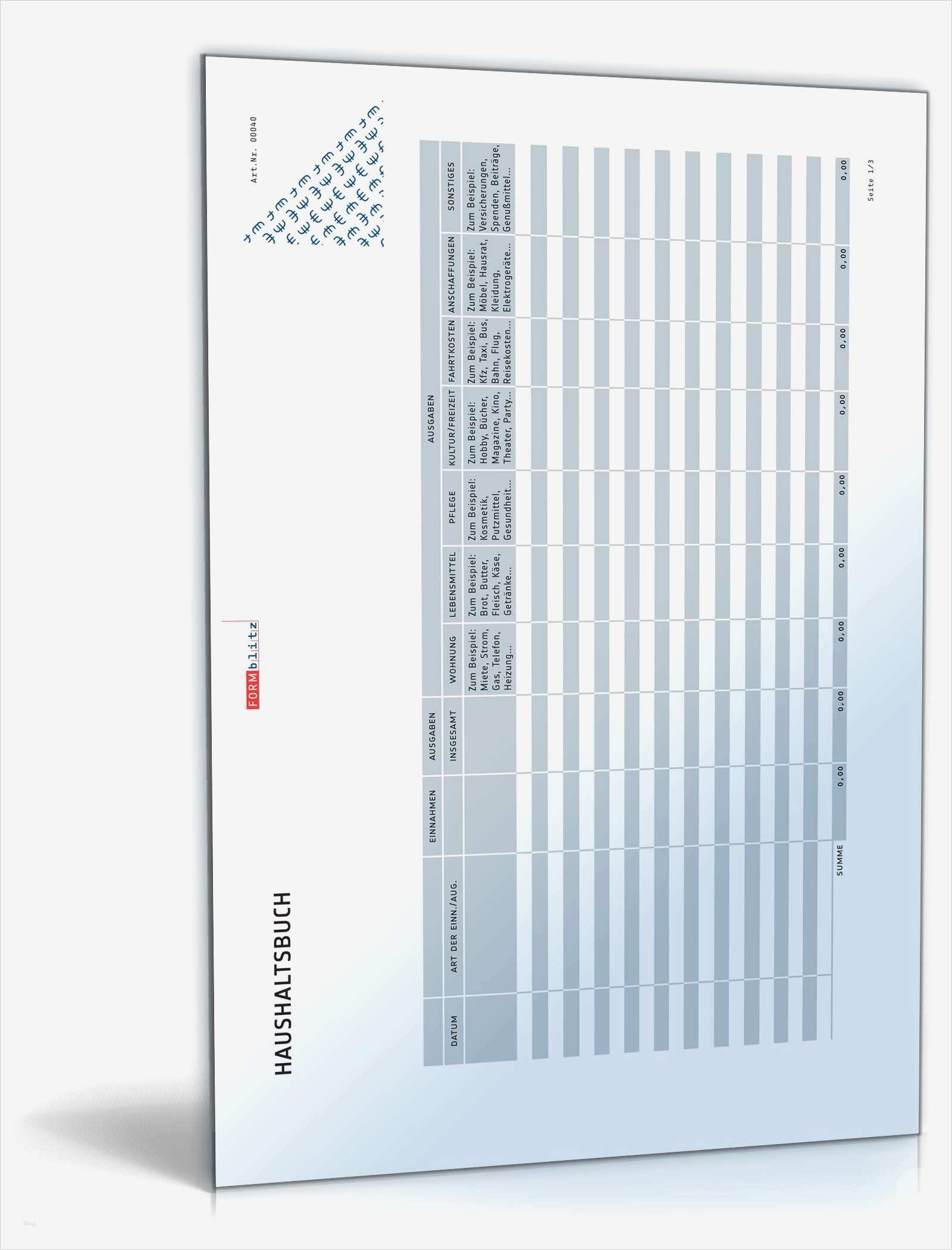Haushaltsbuch Pdf Vorlage Schön Haushaltsbuch