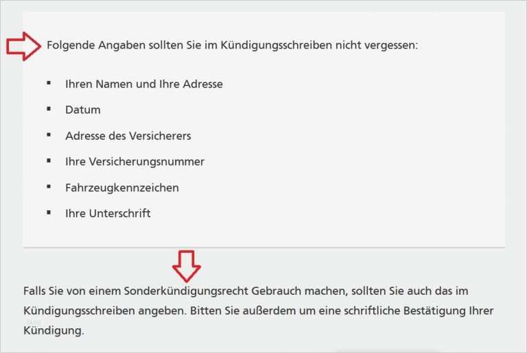 HDI KFZ Versicherung online kündigen Kostenlose Vorlage