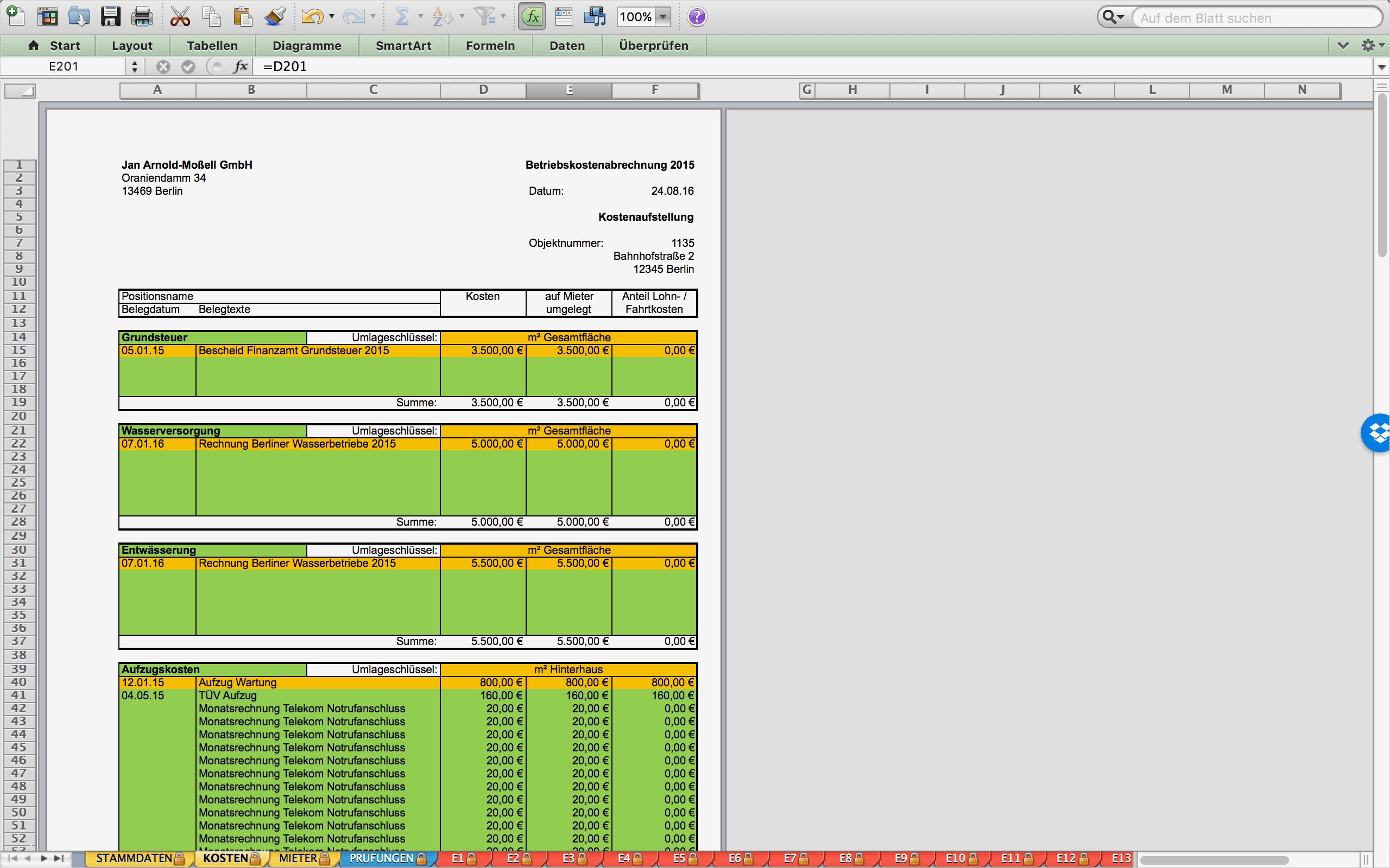 Heizkostenabrechnung Vorlage Excel Wunderbar Nebenkostenabrechnung Selbst Erstellen Kostenlos Schnell