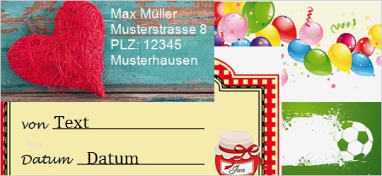 Etiketten Vorlagen zum Download