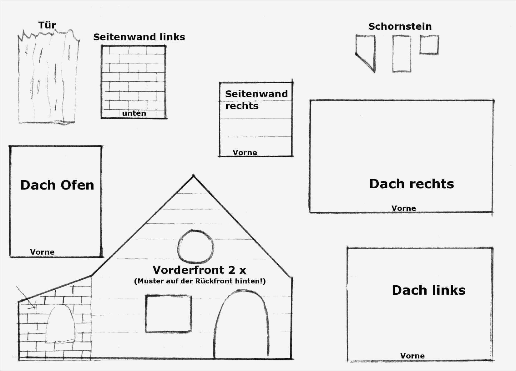 Hexenhaus Basteln Vorlage Cool Gingerbread House Template Hexenhausgrundriss