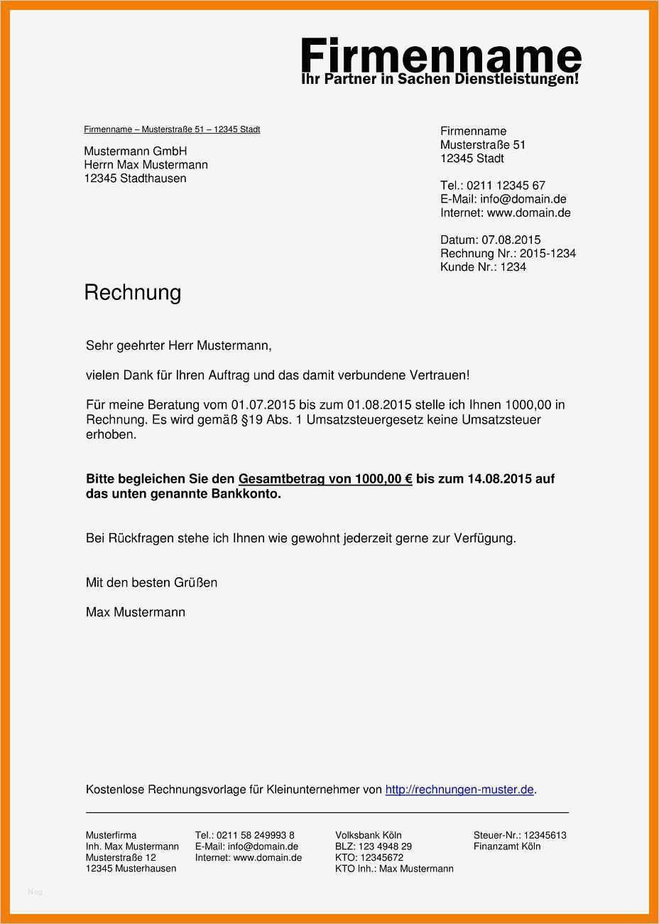 Honorarnote Vorlage österreich Bewundernswert 10 Muster Honorarnote