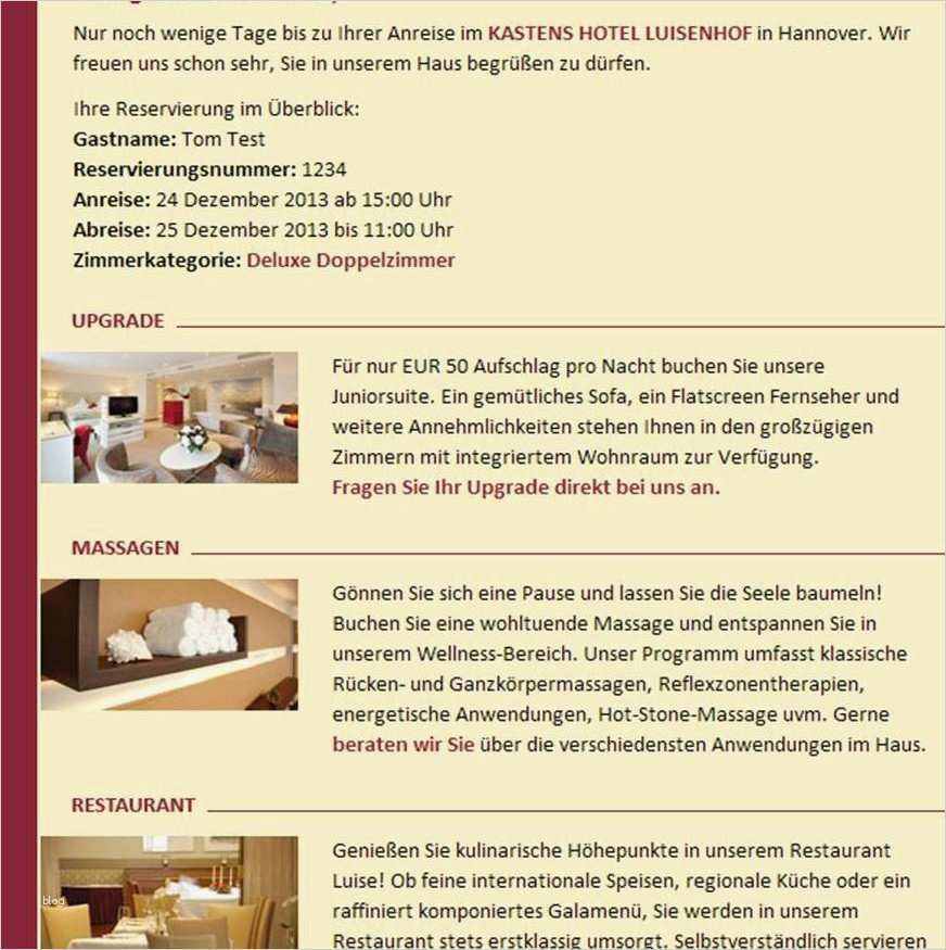 Hotel Buchen E Mail Vorlage Großartig E Mail Für Dich Luisenhof