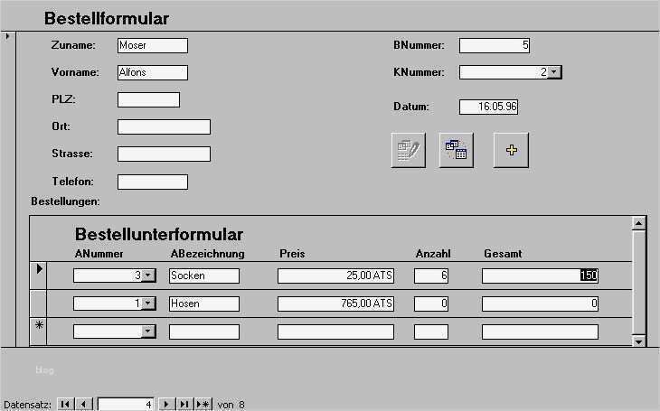 Html Bestellformular Vorlage Schön Arbeiten Mit Access