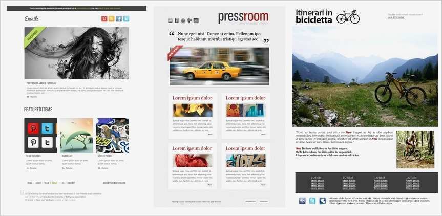 Html Newsletter Vorlagen Schön Customized Email Templates