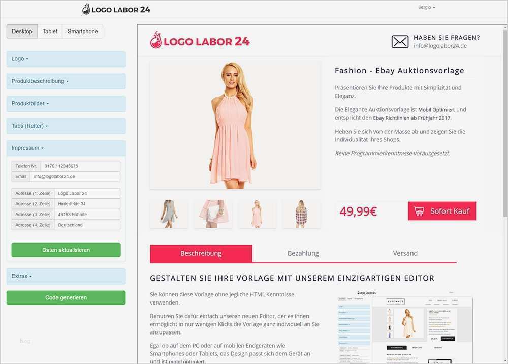 Html Vorlage Ebay Erstaunlich Ebayvorlage Fashion Ebay 2018 HTML Template Design