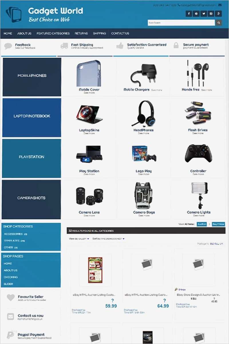 Html Vorlage Ebay Wunderbar Ebay Vorlage Für Handyladen