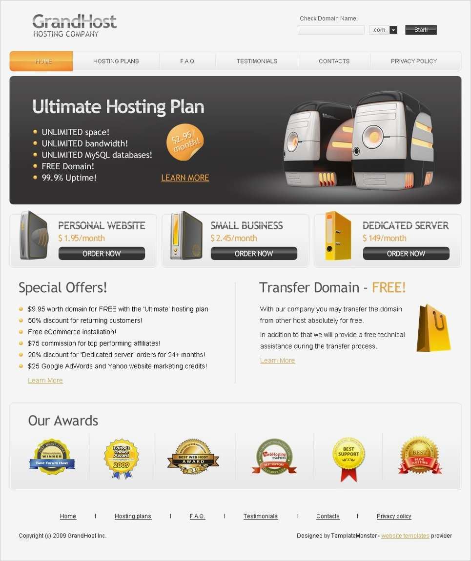 Html Website Vorlage Quelltext Elegant Website Vorlage Für Hosting