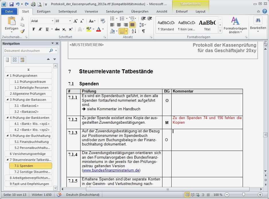 Impressum Vorlage Verein Cool Prüfungsschema Für Kassenprüfung Im Verein