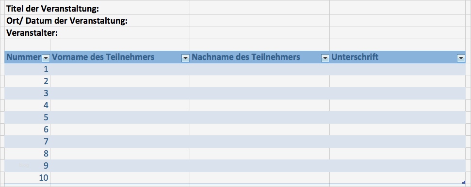 Impressum Vorlage Website Best Of Anwesenheitsliste Vorlage Muster Für Verein &amp; Schule Als
