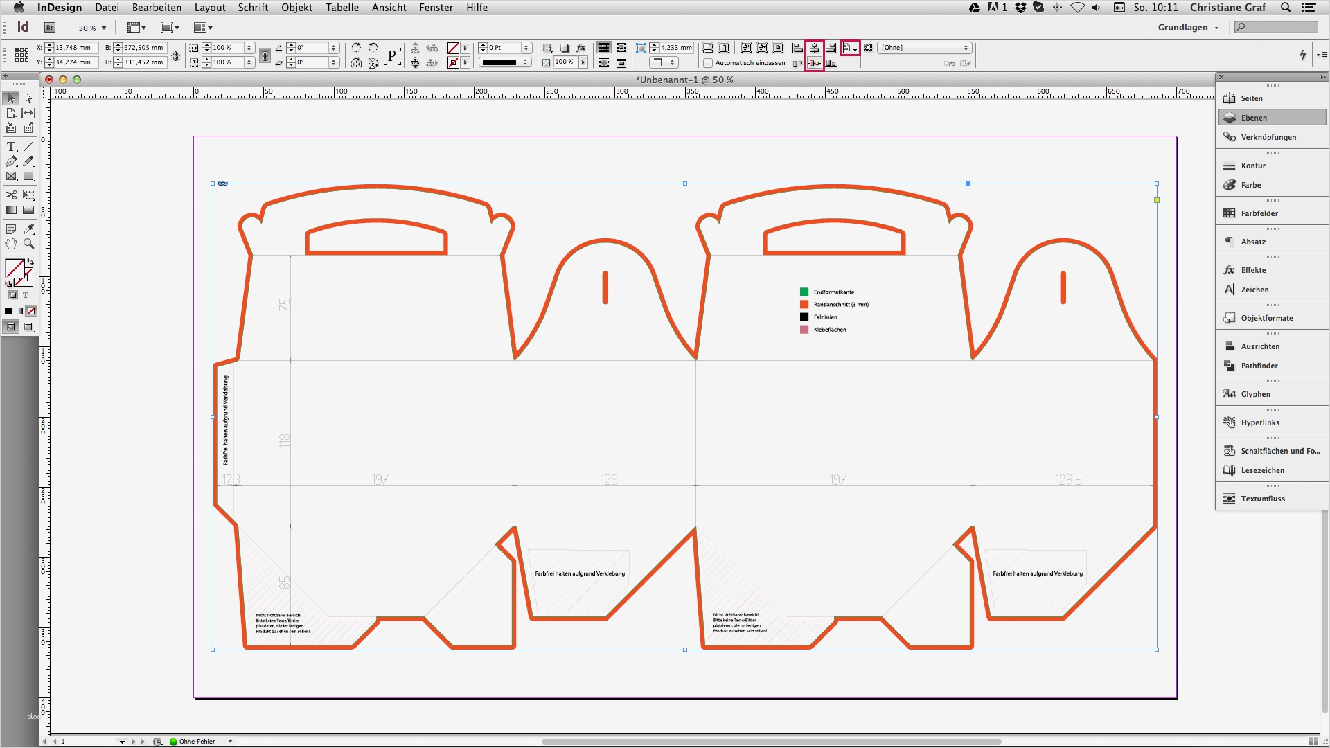 Kissen und Geschenkverpackung in InDesign und shop
