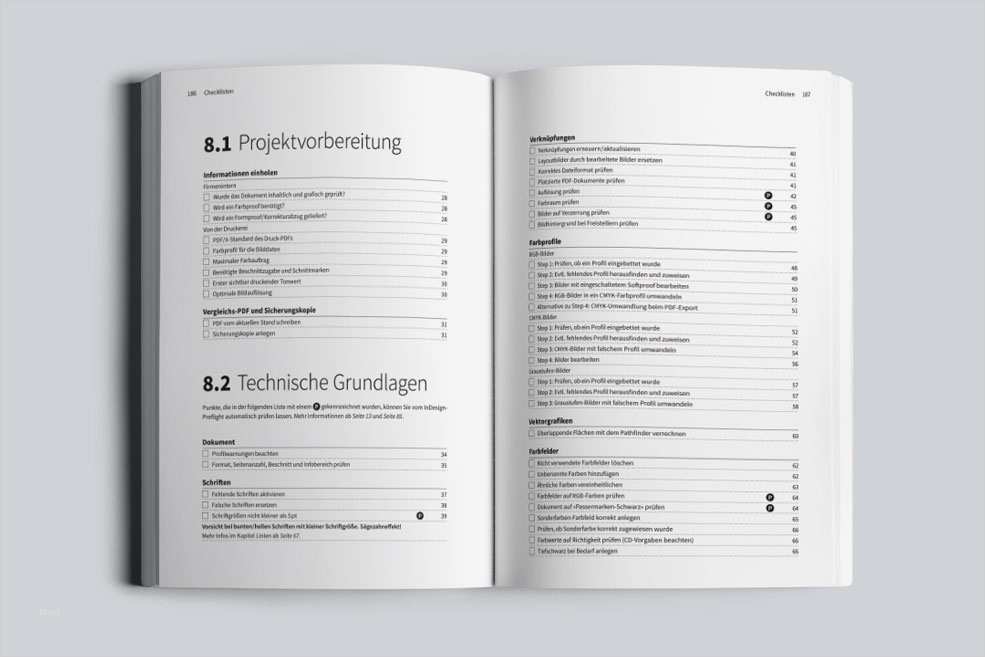 Indesign Buch Vorlage Erstaunlich Berühmt Büroartikel Checkliste Vorlage Bilder Beispiel