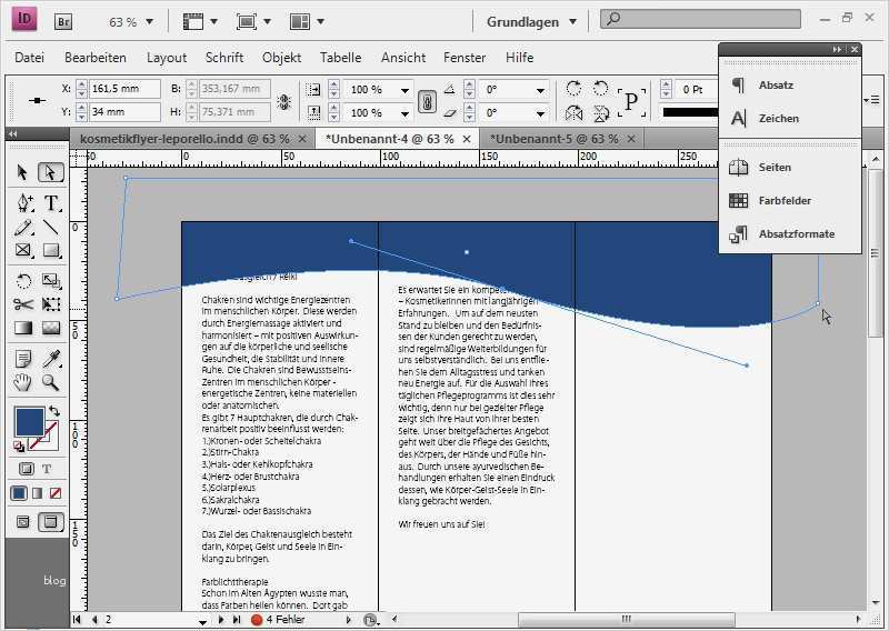 Indesign Vorlage Broschüre Kostenlos Angenehm Flyerdesign Im Faltformat Am Beispiel Eines