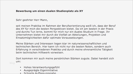 Beispiel Motivationsschreiben Studium Soziale Arbeit