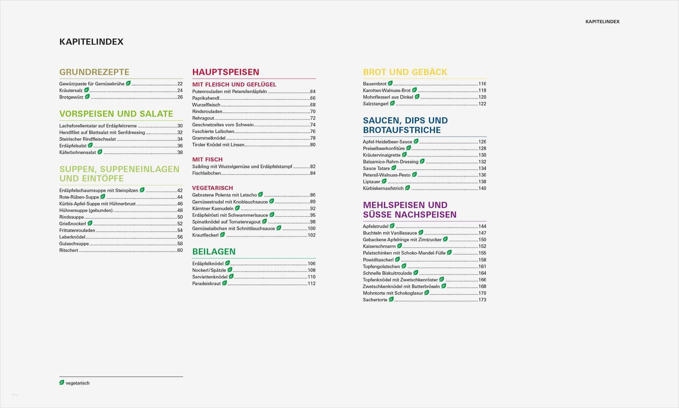 Inhaltsverzeichnis Kochbuch Vorlage Wunderbar Kochbuch "so Genießt Österreich"