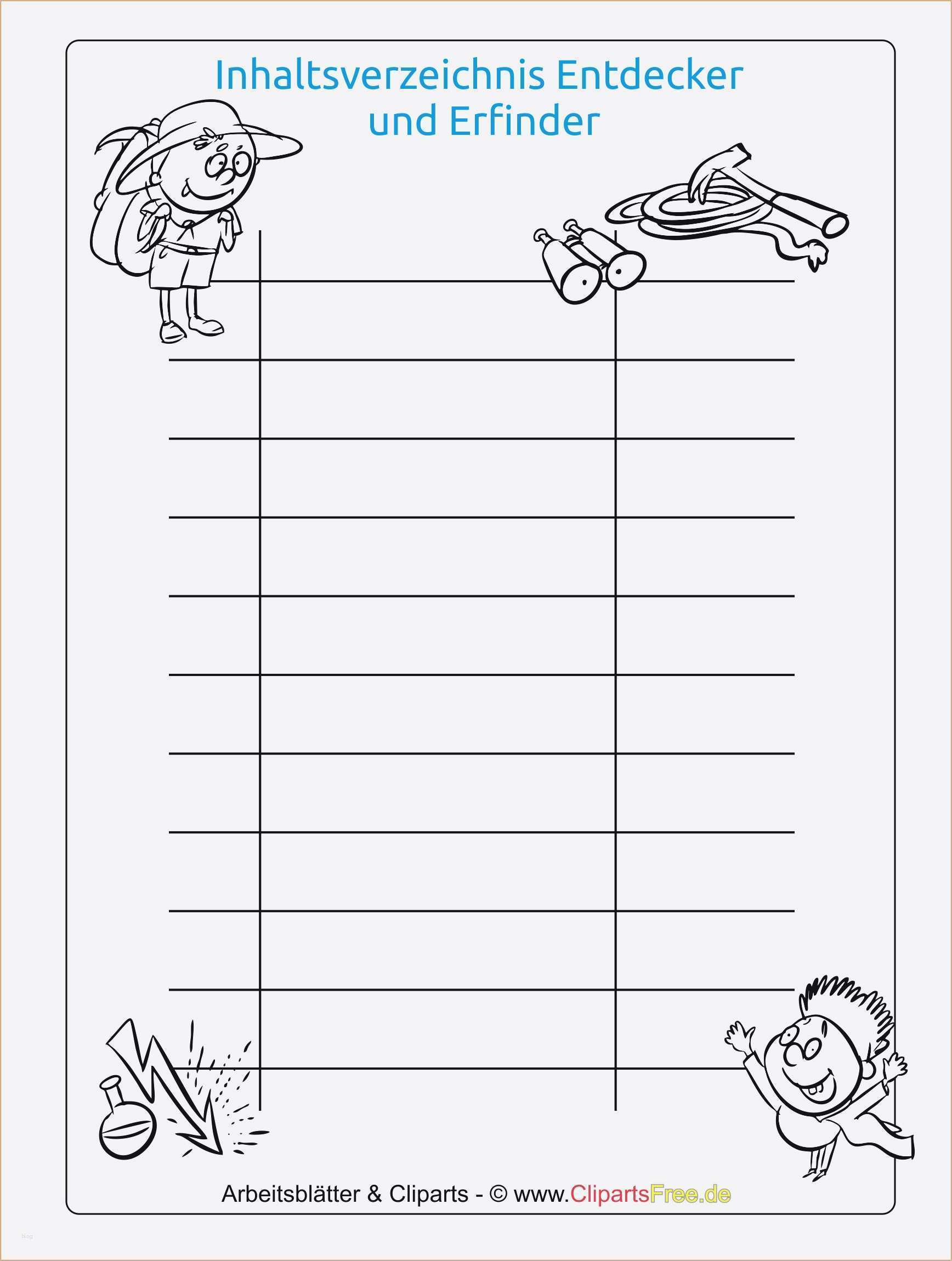 Inhaltsverzeichnis ordner Vorlage Hübsch Nett Inhaltsverzeichnis