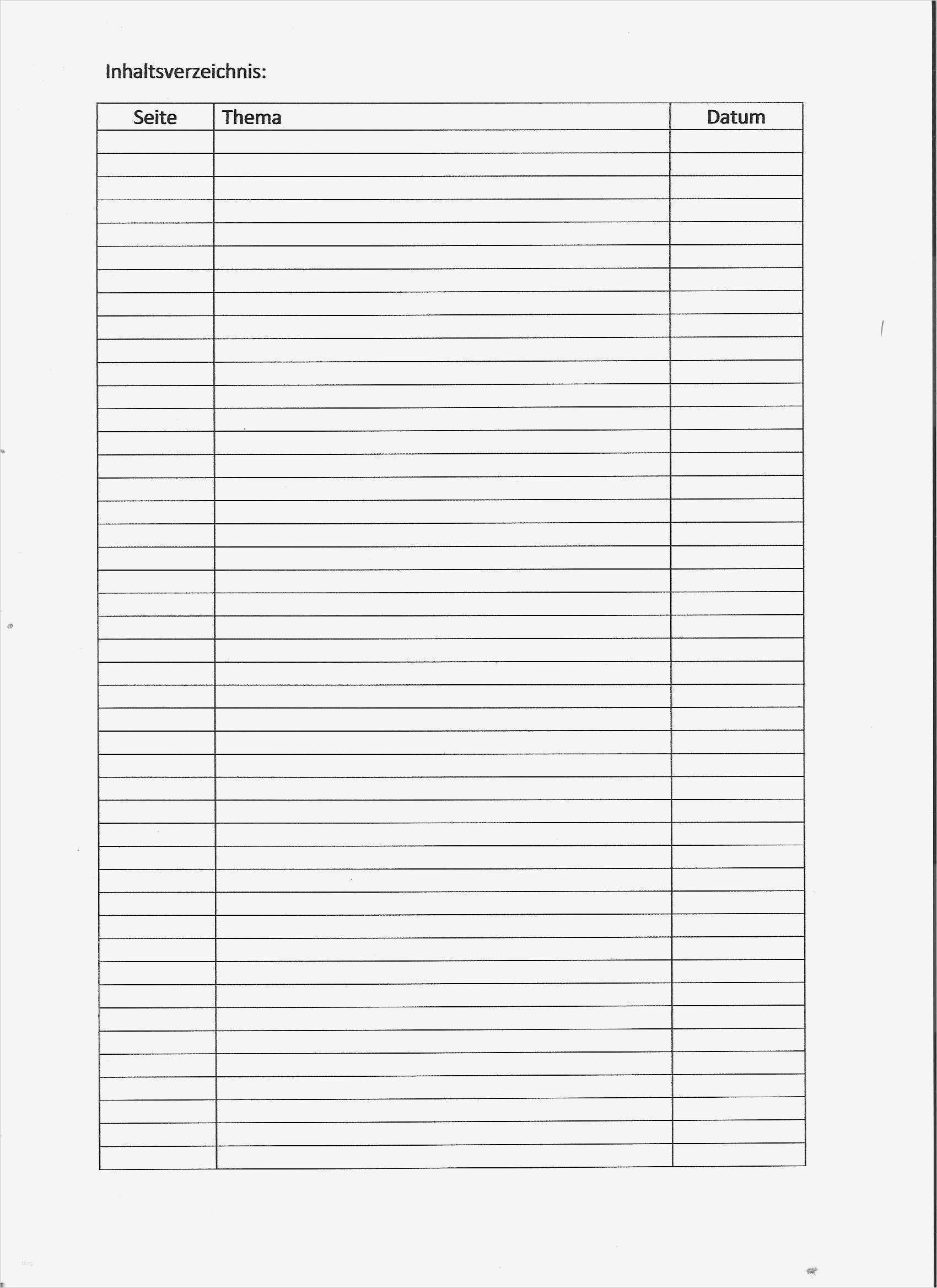 Inhaltsverzeichnis Vorlage Excel Elegant Suche Eine Inhaltsverzeichnis Vorlage Zum Ausdrucken