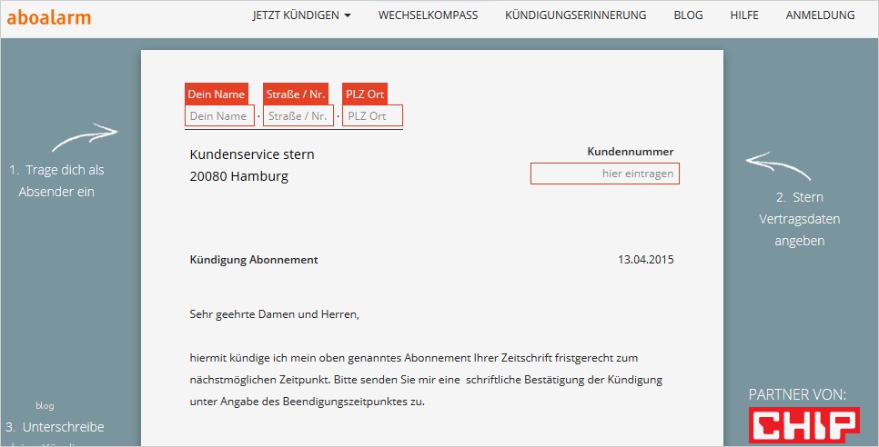 Internet Abo Kündigen Vorlage Best Of Stern Abo Kündigen – so Geht’s Chip