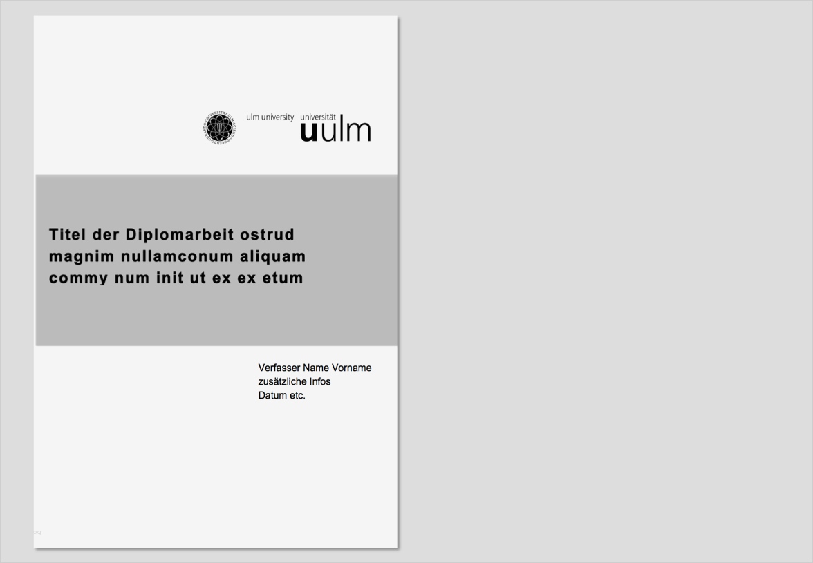 Internetseiten Design Vorlagen Genial Corporate Design Entwurf Universität Ulm