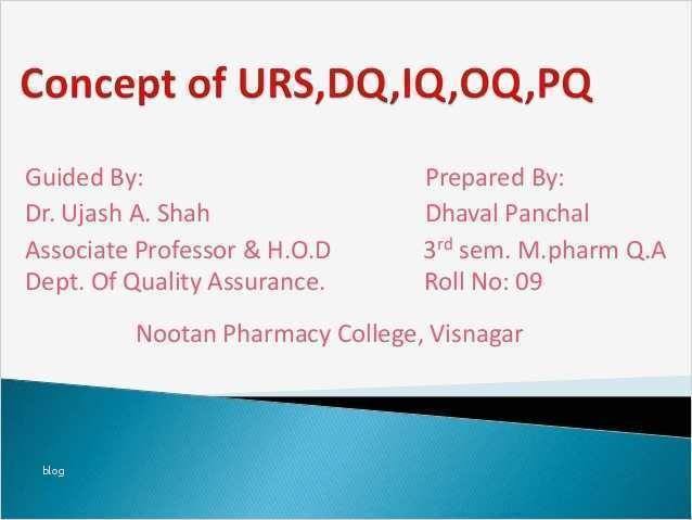 Iq Oq Pq Vorlage Wunderbar Concept Of Urs Dq Iq Oq Pq