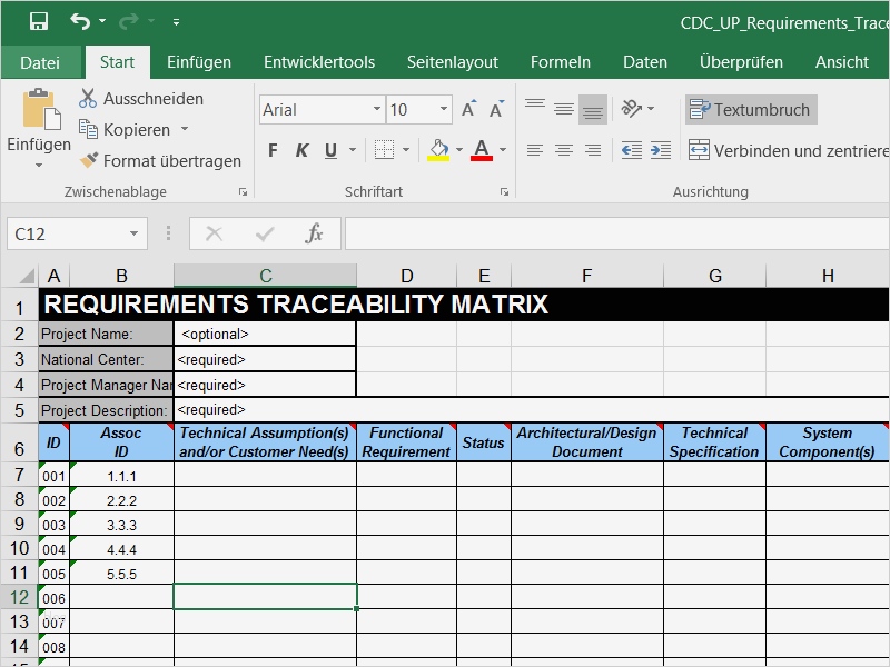 It Dokumentation Vorlage Excel Süß Requirements Engineering Mit Excel Für Kleine Projekte