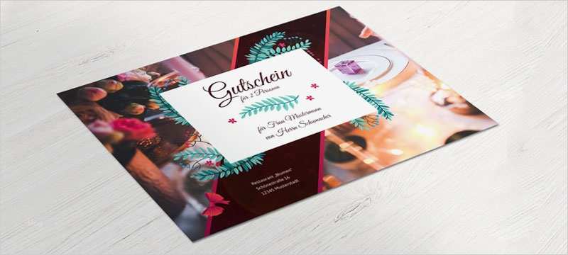Jahreskalender Indesign Vorlage Beste Designvorlagen Für Geschenkgutscheine Restaurant
