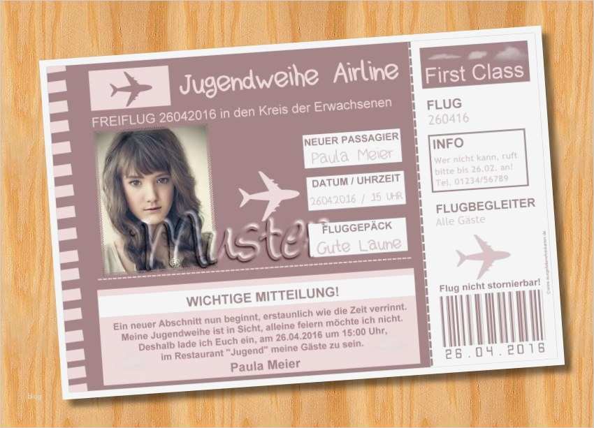 Einladungskarte Jugendweihe Vorlagen