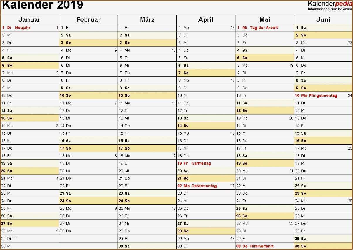 Kalender 2018 Vorlagen Excel Gut 10 Halbjahreskalender 2018 Vorlagen123 Vorlagen123