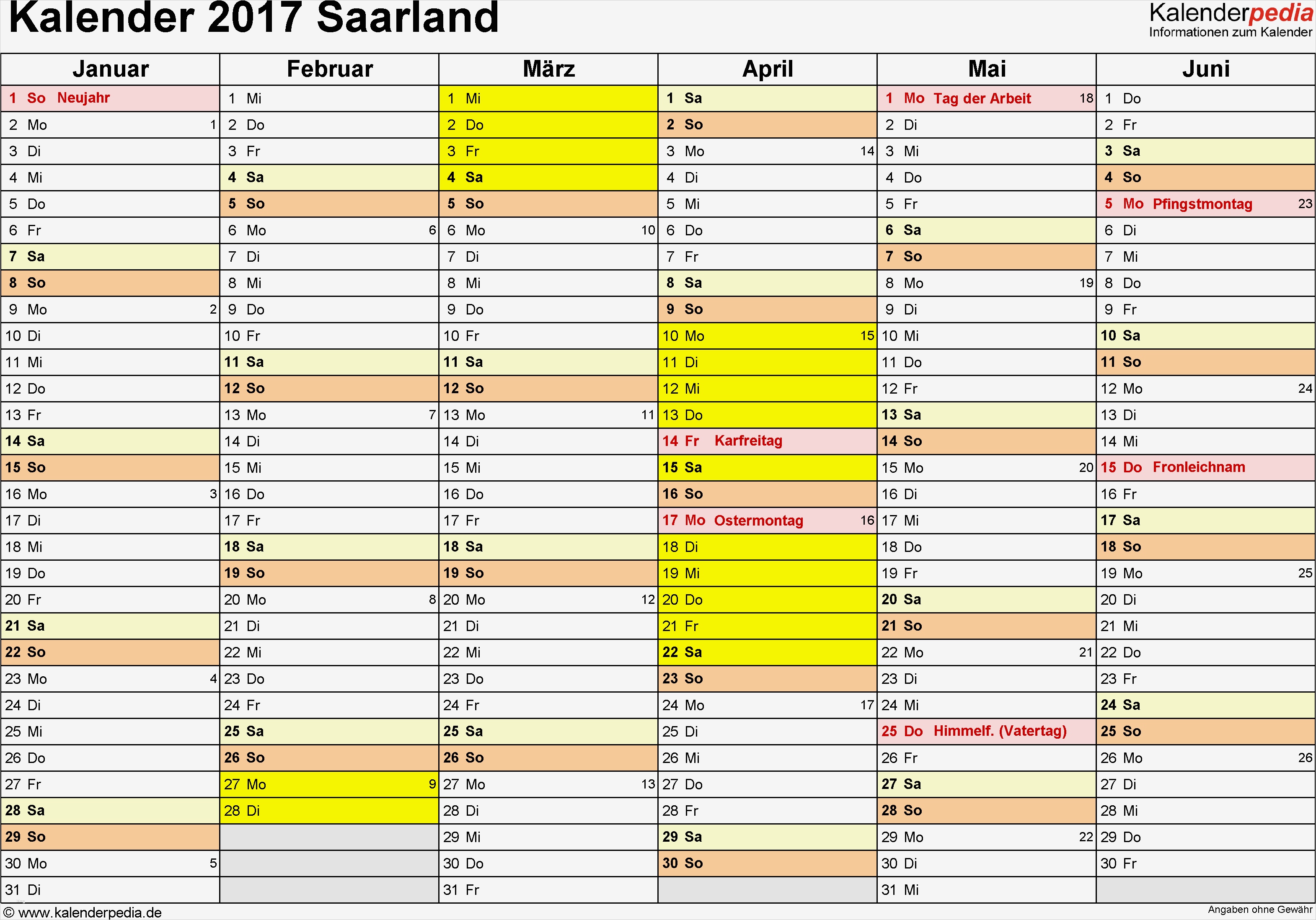 Kalender Vorlage Pdf Wunderbar Kalender 2017 Saarland Ferien Feiertage Pdf Vorlagen