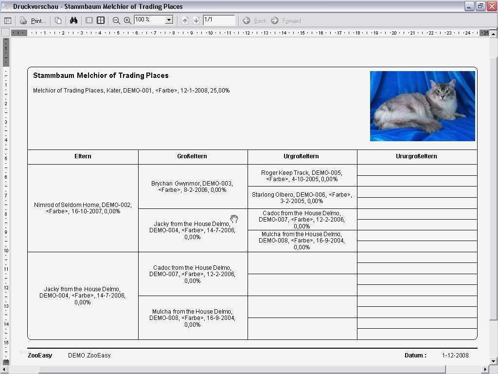 Kaninchen Zuchtbuch Vorlage Beste Zooeasy Katzenzucht software Katzen Stammbaum Katzen