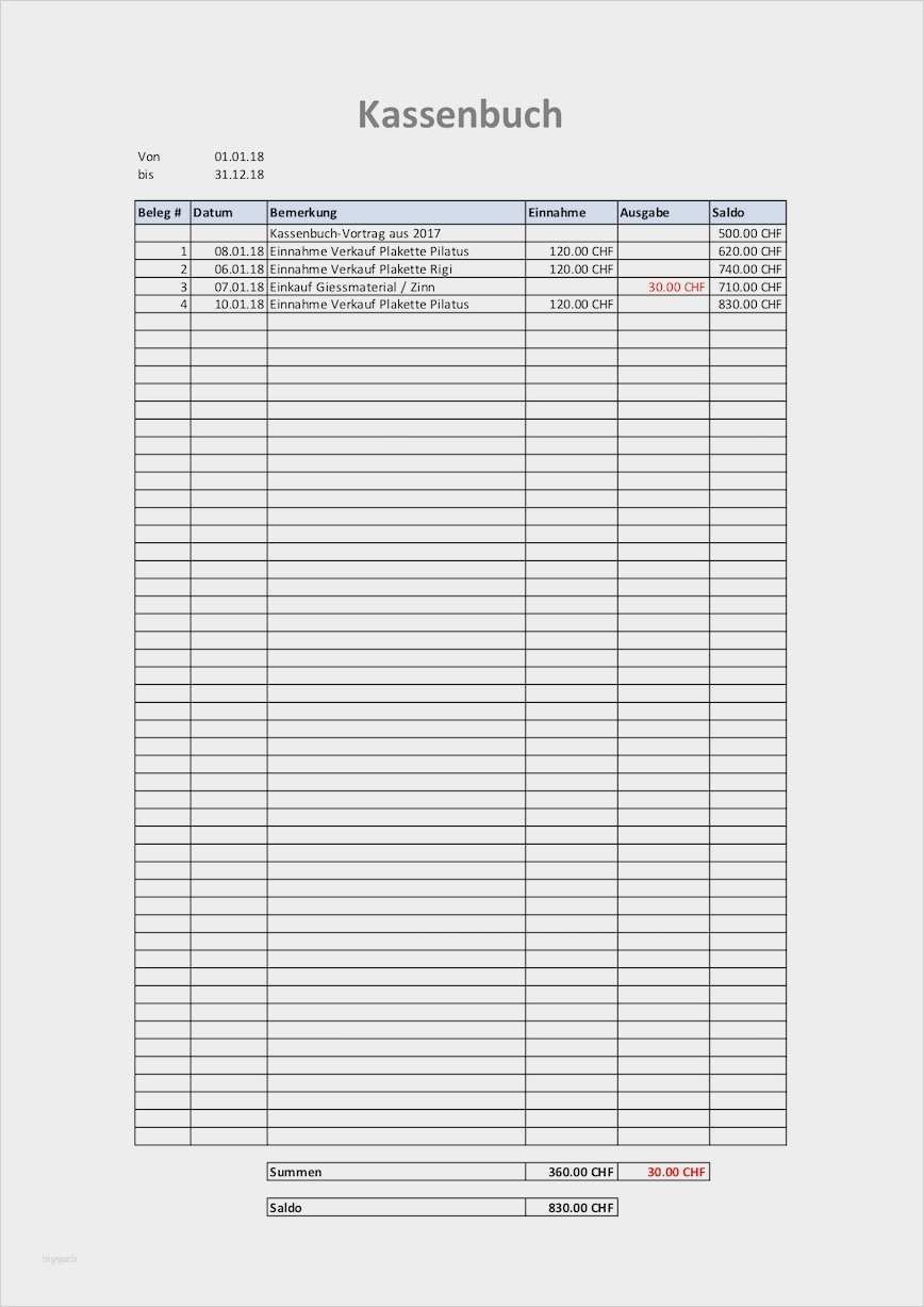 Kassenbuch Vorlage Zum Ausdrucken Kostenlos Cool Kassenbuch Vorlage Excel Neu Kassenbuch Vorlage Excel