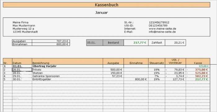 Kassenbuch 2014 Download
