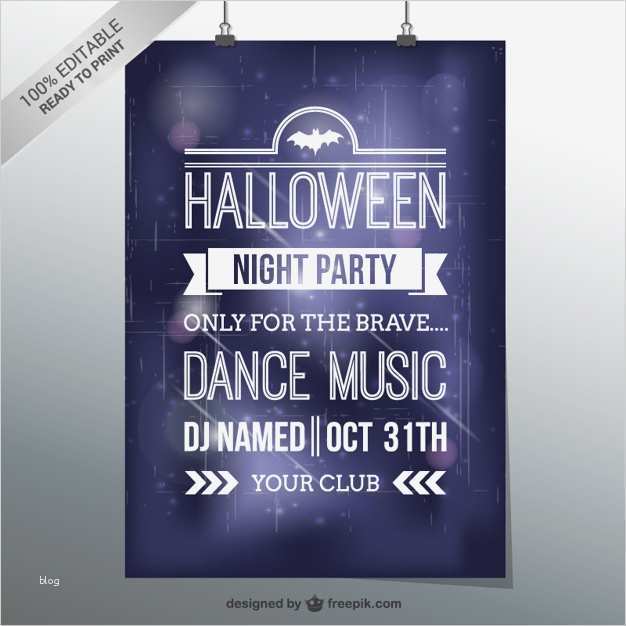 Katze Entlaufen Flyer Vorlage Großartig Halloween Dance Party Flyer Vorlage