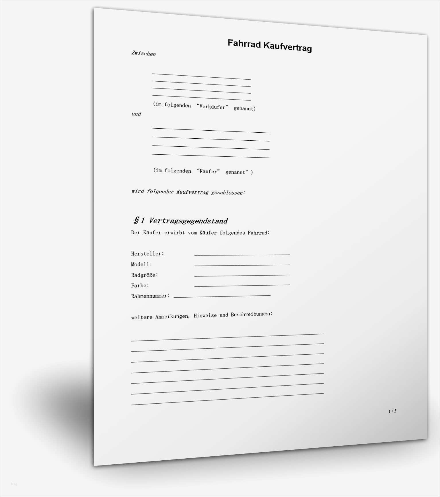 Kaufvertrag Fahrrad Vorlage Best Of Großartig Vorlage Kaufvertrag Fotos Entry Level Resume