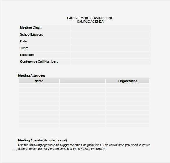 Kick Off Meeting Vorlage Schön 50 Meeting Agenda Templates Pdf Doc