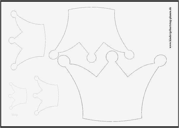 Kindergeburtstag Krone Basteln Vorlage Neu Kronen Vorlage ⋆ Kindergeburtstag Planen