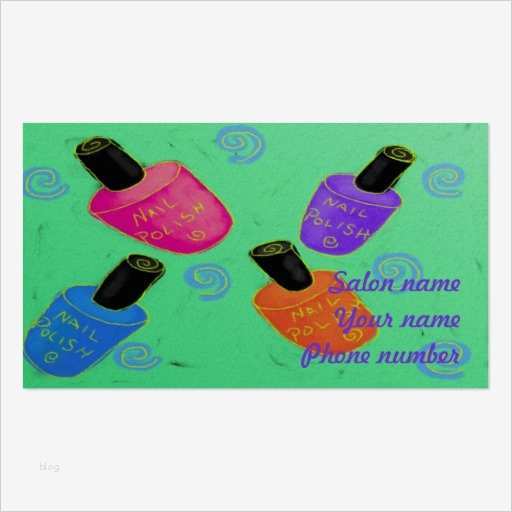 Klassische Visitenkarten Vorlagen Beste Flippiger Nagellack Visitenkarten Vorlagen