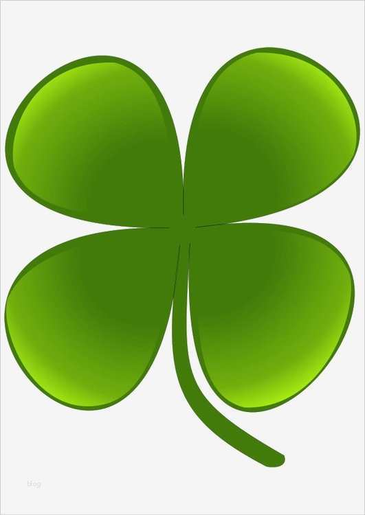 Kleeblatt Vorlage Ausdrucken Süß Bild Vierblättriges Kleeblatt Abb